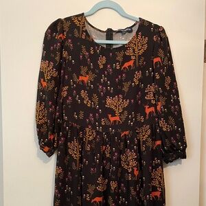 Princess Highway Autumn Deer Print Dress